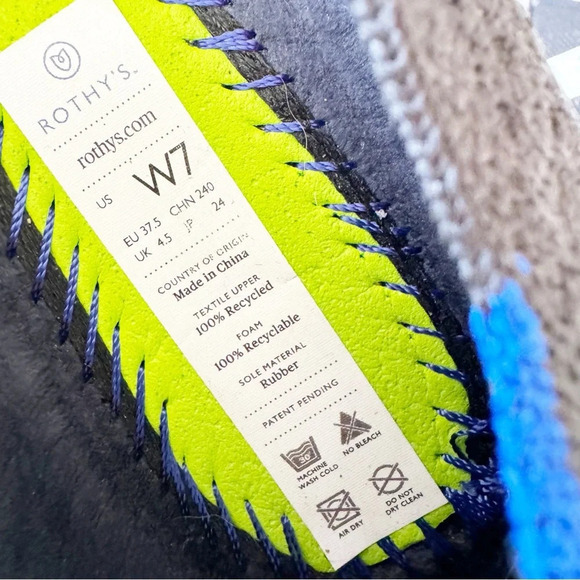 Rothy’s The Point Black Pointed Toe Loafers Women’s Size 7 Fly Knit Luxury Comfy - Picture 4 of 15